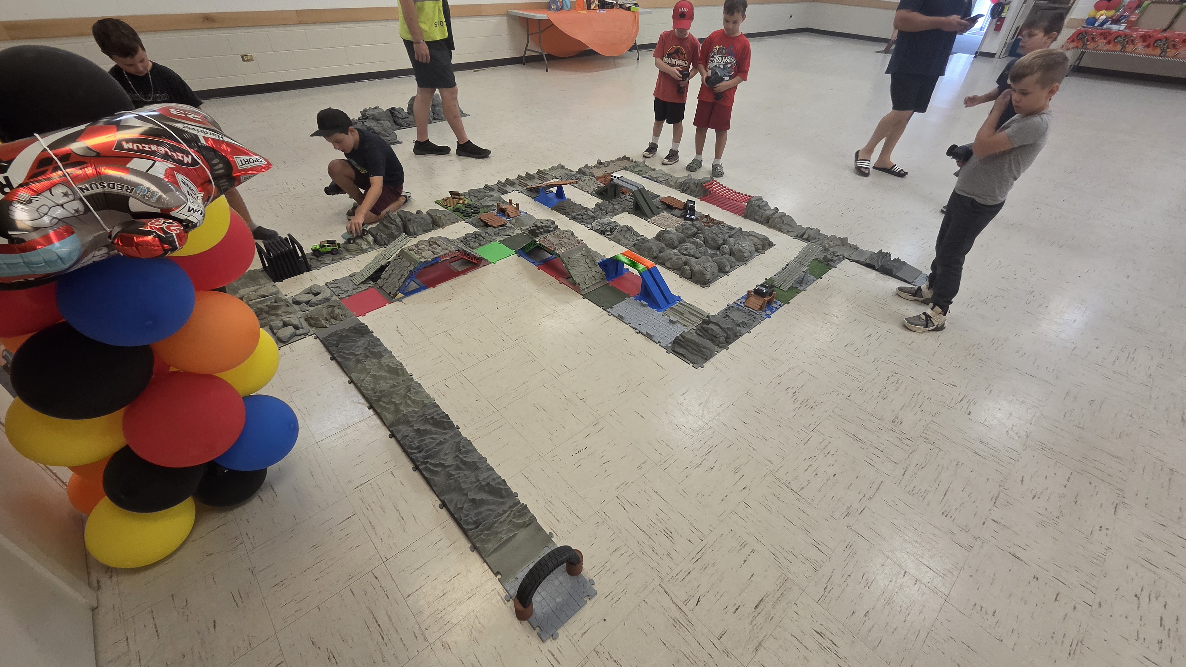RC Truck Parties custom 3D printed modular rock crawling obstacle course at party event